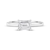 Thumbnail Image 2 of Lab-Created Diamonds by KAY Emerald-Cut Solitaire Engagement Ring 1 ct tw 14K White Gold (F/SI2)