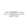Thumbnail Image 3 of Now + Forever Lab-Grown Diamonds East West Emerald-Cut Solitaire Engagement Ring 1 ct tw 14K White Gold (F/SI2)