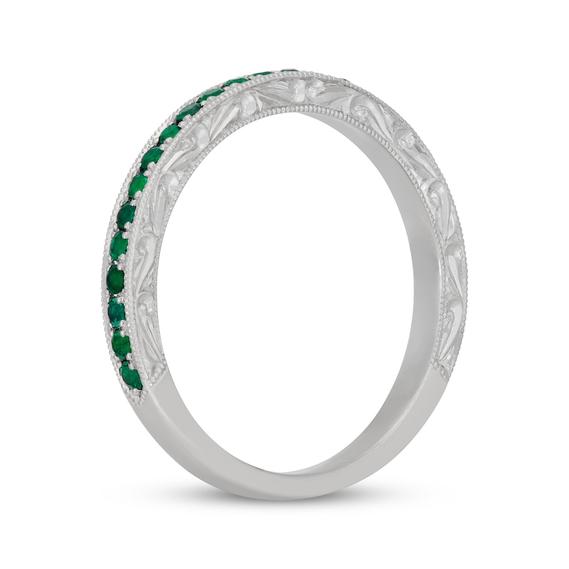 Neil Lane Natural Emerald Anniversary Ring 14K White Gold