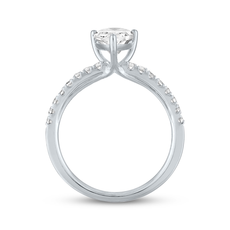Main Image 3 of Now + Forever Lab-Grown Diamonds Pear-Shaped Engagement Ring 1-3/4 ct tw 14K White Gold