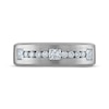 Thumbnail Image 3 of Now + Forever Men's Certified Square & Round-Cut Diamond Wedding Band 1 ct tw Platinum