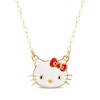 Thumbnail Image 1 of Children's Hello Kitty Enamel Necklace 14K Yellow Gold 15&quot;