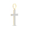 Thumbnail Image 2 of Men's Diamond Cross Charm 1-1/2 ct tw 10K Yellow Gold