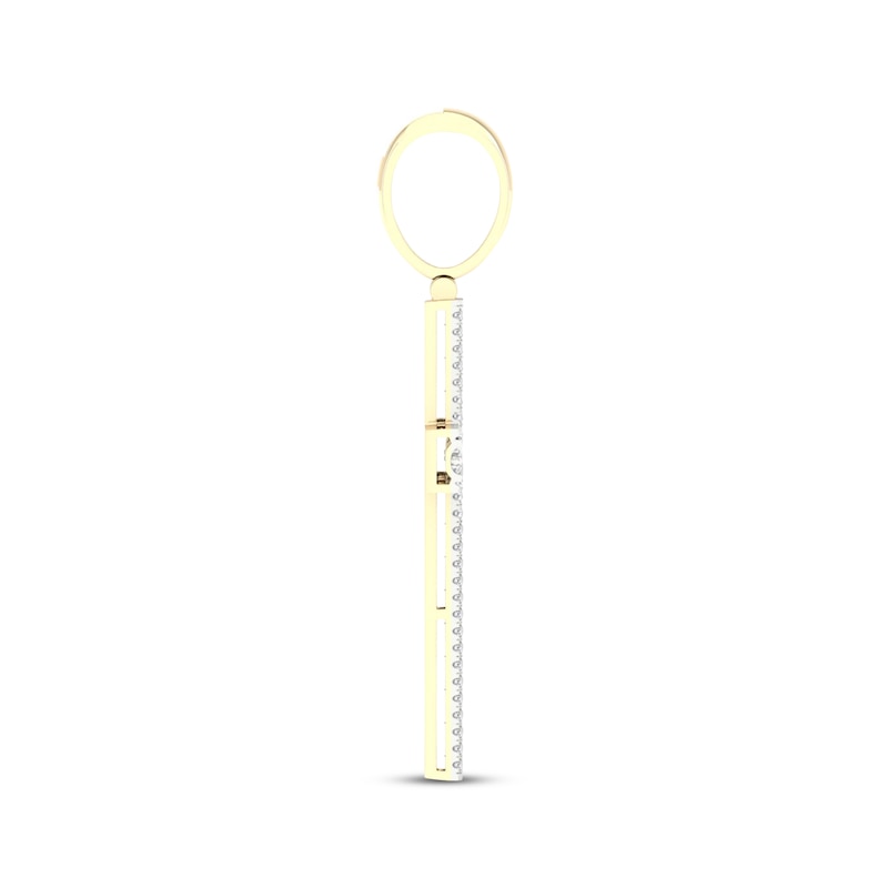 Main Image 3 of Men's Diamond Cross Charm 1-1/2 ct tw 10K Yellow Gold