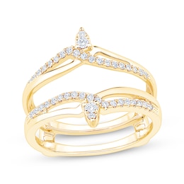 Now + Forever Diamond Enhancer Ring 1/4 ct tw 14K Yellow Gold