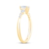 Thumbnail Image 2 of Now + Forever Lab-Grown Diamonds Pear-Shaped Three-Stone Engagement Ring 5/8 ct tw 14K Yellow Gold