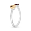 Thumbnail Image 2 of Disney Treasures The Lion King &quot;Simba&quot; Garnet & Diamond Accent Ring Sterling Silver & 10K Yellow Gold
