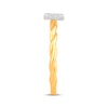 Thumbnail Image 2 of Princess-Cut Diamond Halo Rope-Textured Shank Promise Ring 1/6 ct tw 10K Yellow Gold