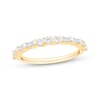 Thumbnail Image 1 of Now + Forever Round & Baguette-Cut Diamond Anniversary Ring 1/3 ct tw 10K Yellow Gold