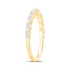 Thumbnail Image 2 of Now + Forever Round & Baguette-Cut Diamond Anniversary Ring 1/3 ct tw 10K Yellow Gold