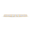 Thumbnail Image 3 of Now + Forever Round & Baguette-Cut Diamond Anniversary Ring 1/3 ct tw 10K Yellow Gold