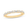 Thumbnail Image 1 of Now + Forever Baguette & Round-Cut Diamond Anniversary Ring 1/2 ct tw 10K Yellow Gold