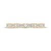 Thumbnail Image 3 of Now + Forever Baguette & Round-Cut Diamond Anniversary Ring 1/2 ct tw 10K Yellow Gold