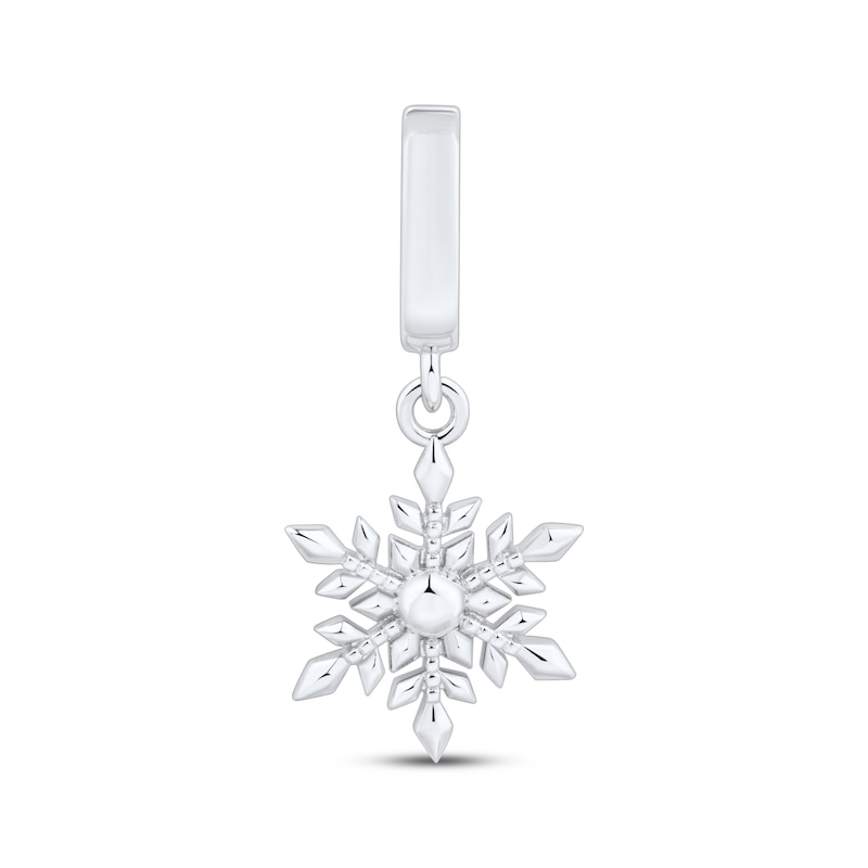 Main Image 1 of Charmed Memories Snowflake Charm Sterling Silver