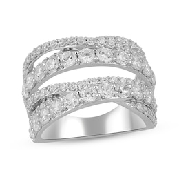 KAY Lab-Grown Diamonds Crossover Fashion Ring 3 ct tw 14K White Gold