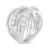 Thumbnail Image 2 of KAY Lab-Grown Diamonds Crossover Fashion Ring 3 ct tw 14K White Gold