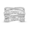 Thumbnail Image 3 of KAY Lab-Grown Diamonds Crossover Fashion Ring 3 ct tw 14K White Gold