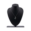 Thumbnail Image 5 of Diamond Arabic "Mother" Heart Necklace 1/4 ct tw 10K White Gold 18"