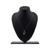 Thumbnail Image 6 of Diamond Arabic "Mother" Heart Necklace 1/4 ct tw 10K White Gold 18"