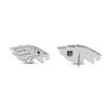 Thumbnail Image 2 of True Fans Philadelphia Eagles 1/15 ct tw Diamond Logo Stud Earrings Sterling Silver