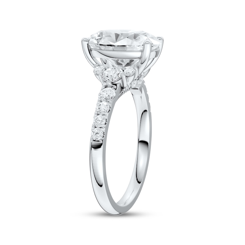 Main Image 2 of Now + Forever Lab-Grown Diamonds Oval-Cut Engagement Ring 3-1/2 ct tw 14K White Gold