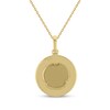 Thumbnail Image 3 of STUDIO BY KAY Diamond Cross Medallion Necklace 1/10 ct tw 24K Yellow Gold Vermeil Sterling Silver 18"
