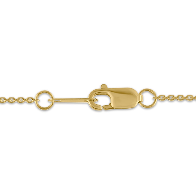 Main Image 4 of STUDIO BY KAY Diamond Cross Medallion Necklace 1/10 ct tw 24K Yellow Gold Vermeil Sterling Silver 18"