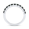 Thumbnail Image 2 of Black Diamond Anniversary Ring 1/2 ct tw 14K White Gold