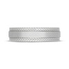 Thumbnail Image 3 of Neil Lane Men's Herringbone Wedding Band 14K White Gold