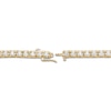 Thumbnail Image 3 of Men's KAY Lab-Grown Diamond Tennis Necklace 8 ct tw 10K Yellow Gold 20"