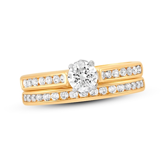 Round-Cut Diamond Bridal Set 1 ct tw 14K Yellow Gold
