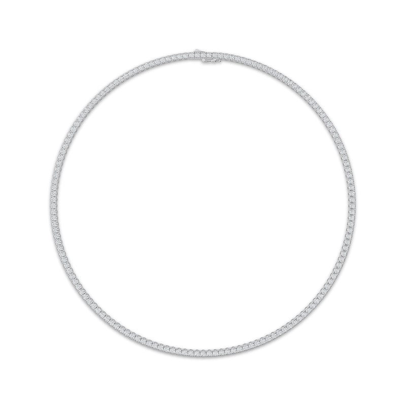 Main Image 2 of KAY Lab-Grown Diamonds Men's Tennis Necklace 15 ct tw Sterling Silver 20"