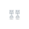 Thumbnail Image 2 of KAY Lab-Grown Diamonds Double Dangle Stud Earrings 3/8 ct tw 10K White Gold