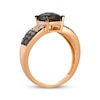 Thumbnail Image 3 of Le Vian Desert Diamonds Emerald-Cut Chocolate Quartz Ring 1/2 ct tw 14K Strawberry Gold