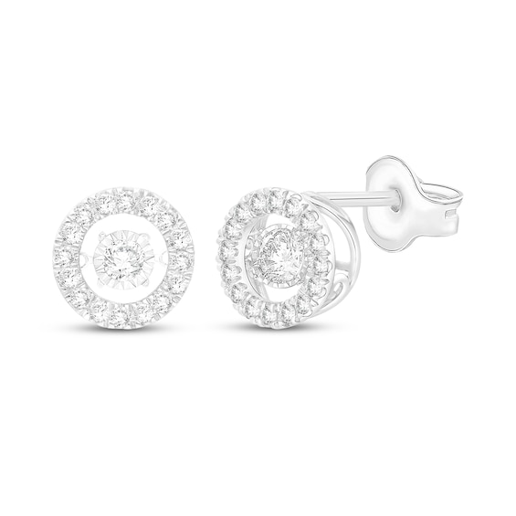 Unstoppable Love Lab-Grown Diamond Stud Earrings 1 ct tw 10K White Gold