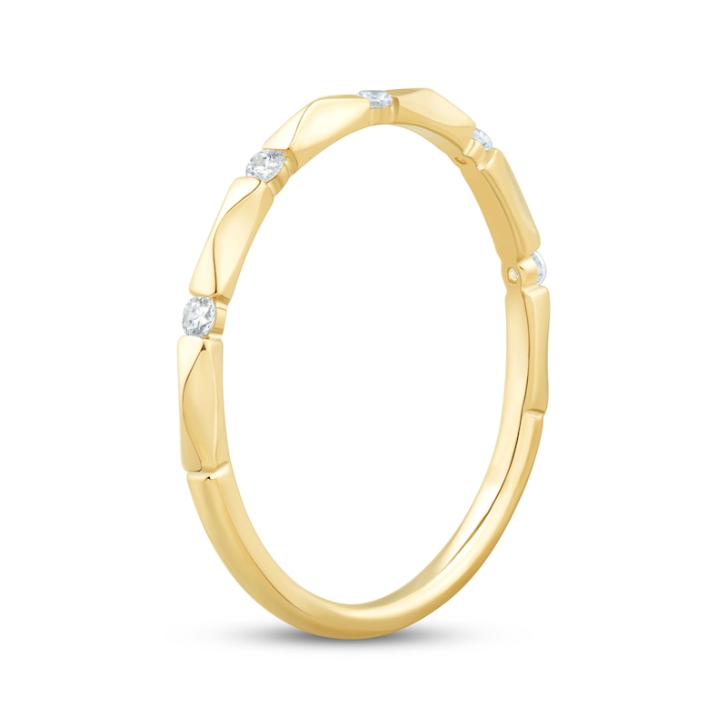 Main Image 2 of Now + Forever Diamond Five-Stone Anniversary Ring 1/15 ct tw 10K Yellow Gold