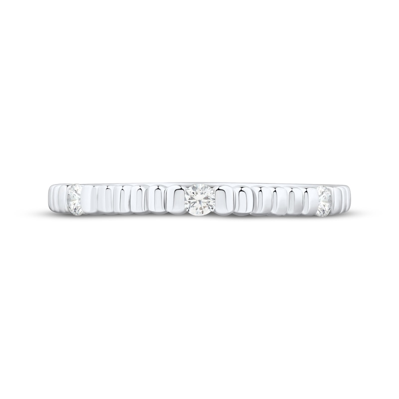 Main Image 3 of Now + Forever Diamond Three-Stone Anniversary Ring 1/10 ct tw 10K White Gold