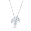 Thumbnail Image 1 of Monique Lhuillier Bliss Marquise-Cut Lab-Grown Diamond Trio Necklace 1 ct tw Platinum-Plated Sterling Silver 18"