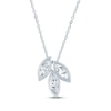 Thumbnail Image 3 of Monique Lhuillier Bliss Marquise-Cut Lab-Grown Diamond Trio Necklace 1 ct tw Platinum-Plated Sterling Silver 18"