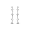 Thumbnail Image 2 of Milestones Lab-Grown Diamond Station Hoop Earrings 1 ct tw 10K White Gold
