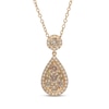 Thumbnail Image 1 of Neil Lane Desert Diamonds Pear-Shaped Drop Necklace 5/8 ct tw 10K Yellow Gold 18"