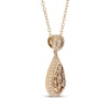 Thumbnail Image 2 of Neil Lane Desert Diamonds Pear-Shaped Drop Necklace 5/8 ct tw 10K Yellow Gold 18"