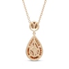 Thumbnail Image 3 of Neil Lane Desert Diamonds Pear-Shaped Drop Necklace 5/8 ct tw 10K Yellow Gold 18"