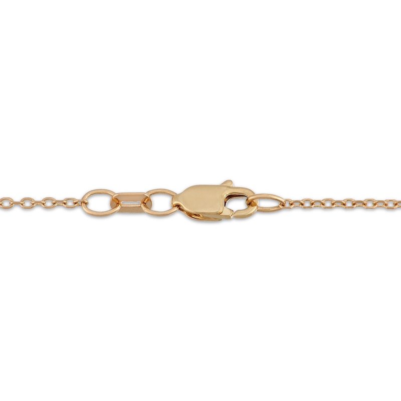 Main Image 4 of Neil Lane Desert Diamonds Pear-Shaped Drop Necklace 5/8 ct tw 10K Yellow Gold 18"