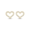 Thumbnail Image 2 of KAY Signature Collection Lab-Grown Diamond Mini Heart Stud Earrings 1/4 ct tw 18K Yellow Gold-Plated Sterling Silver
