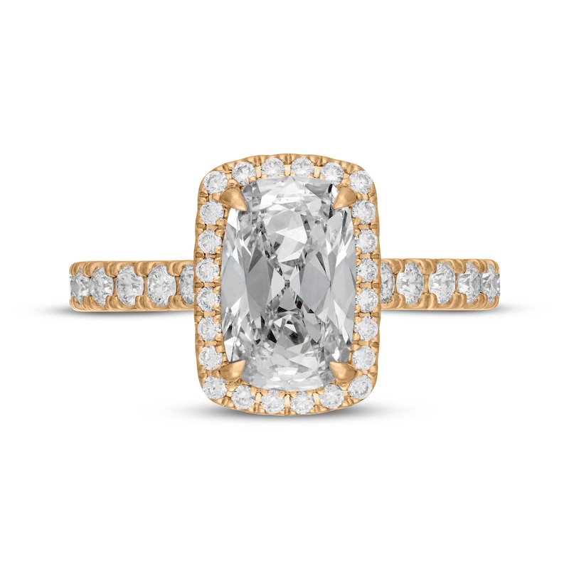 Main Image 3 of Neil Lane Artistry Heritage Cushion-Cut Lab-Grown Diamond Engagement Ring 2-3/4 ct tw 18K Yellow Gold