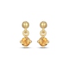 Thumbnail Image 2 of STUDIO BY KAY Citrine Solitaire Dangle Earrings 24K Yellow Gold Vermeil Sterling Silver