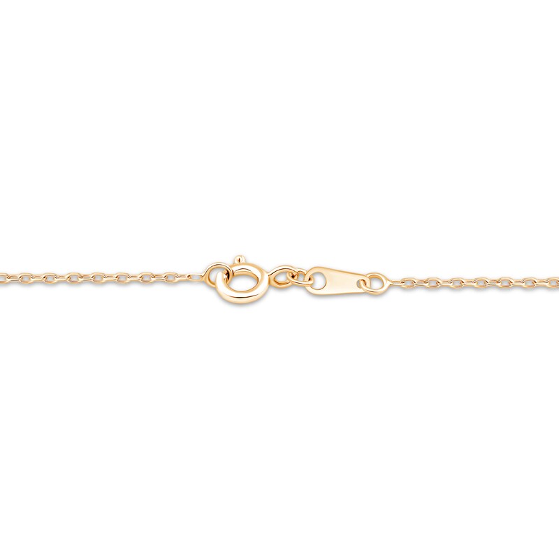 Main Image 5 of Kay Signature Collection Lab-Grown Diamond Cross Necklace 3 ct tw 10K Yellow Gold 18"