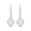 Thumbnail Image 2 of KAY Lab-Grown Diamonds Heart-Shaped Drop Earrings 3/4 ct tw Sterling Silver