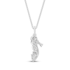 Thumbnail Image 1 of Wicked: For Good Lab-Grown Diamond Magic Slipper Necklace 1/15 ct tw Sterling Silver 18"